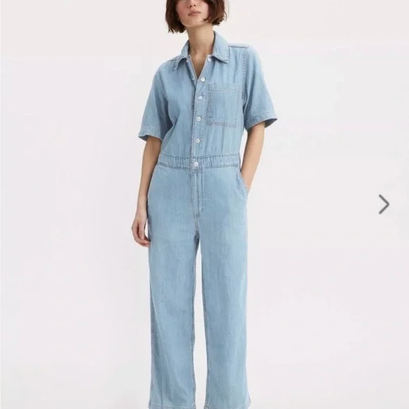 Levi’s Denim Jumpsuit - Picture 1 of 6